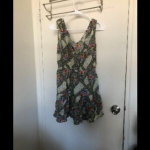 Playa Lucila Mixed Print Bohemian Mini Dress Sz M